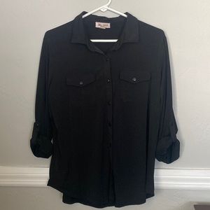 Women’s Blue Moon Medium Black Blouse